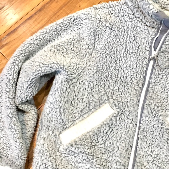 Anthropologie Saturday Sunday Sherpa coat jacket teddy bear style fuzzy … - Picture 4 of 10